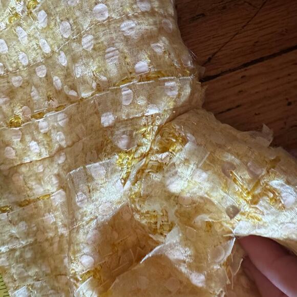 Chanel Women Yellow Skirt Set Cropped Boxy Jacket Jackie Neckline FR 36 US 4 - Picture 11 of 15